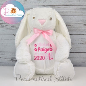 personalised bunny soft toy