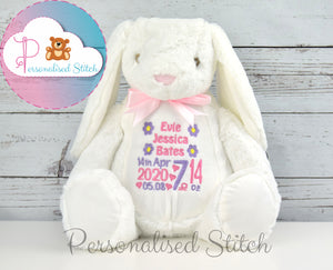 Customised bunny soft toy