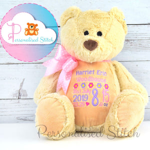 personalised soft toy bear