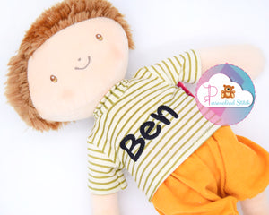 personalised rag doll for boys