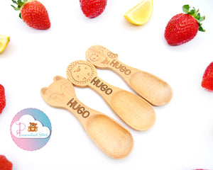 personalised bamboo spoons