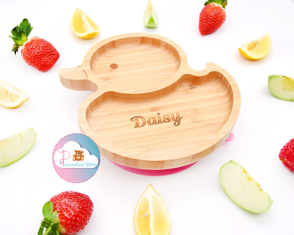 personalised bamboo plate