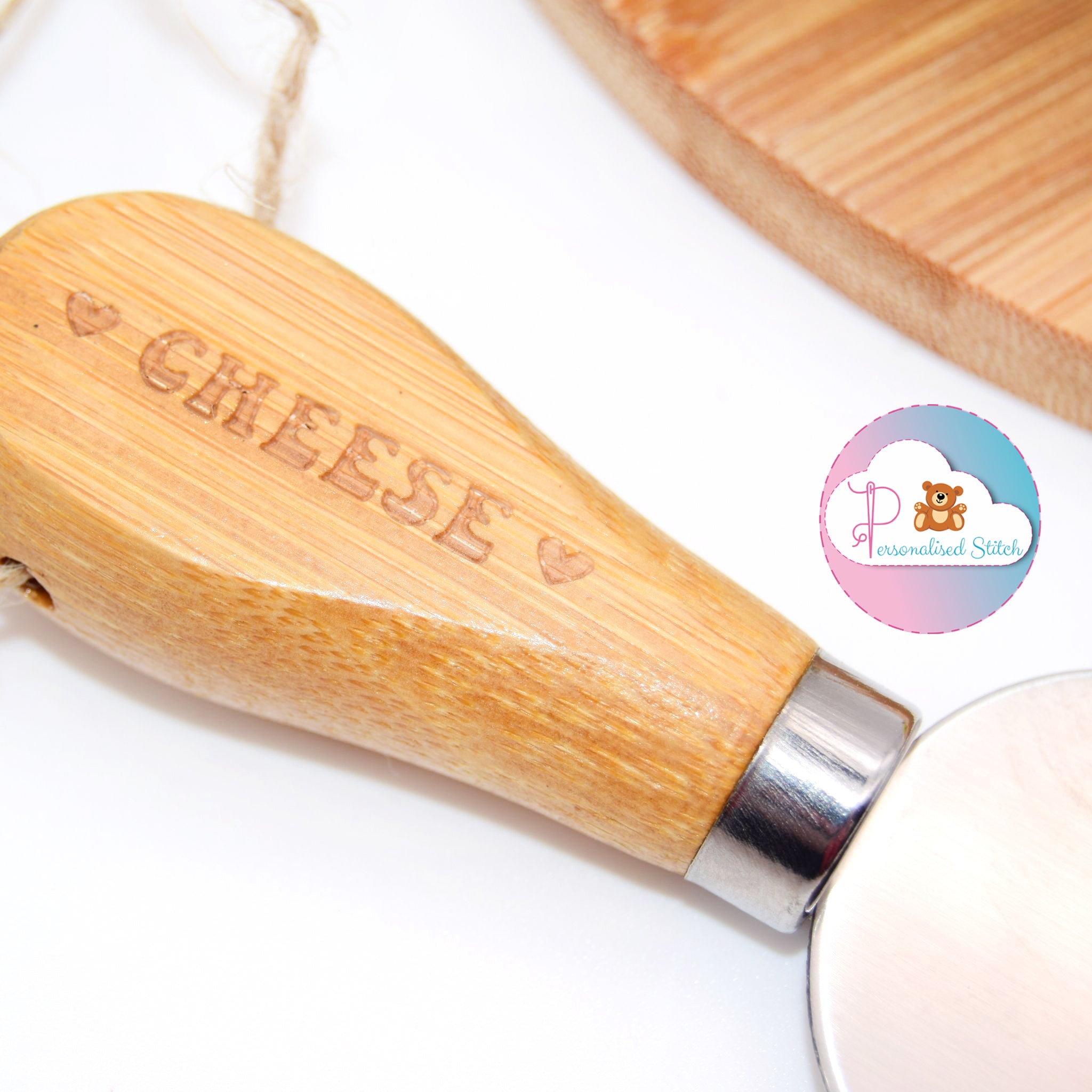 personalised cheese board knife