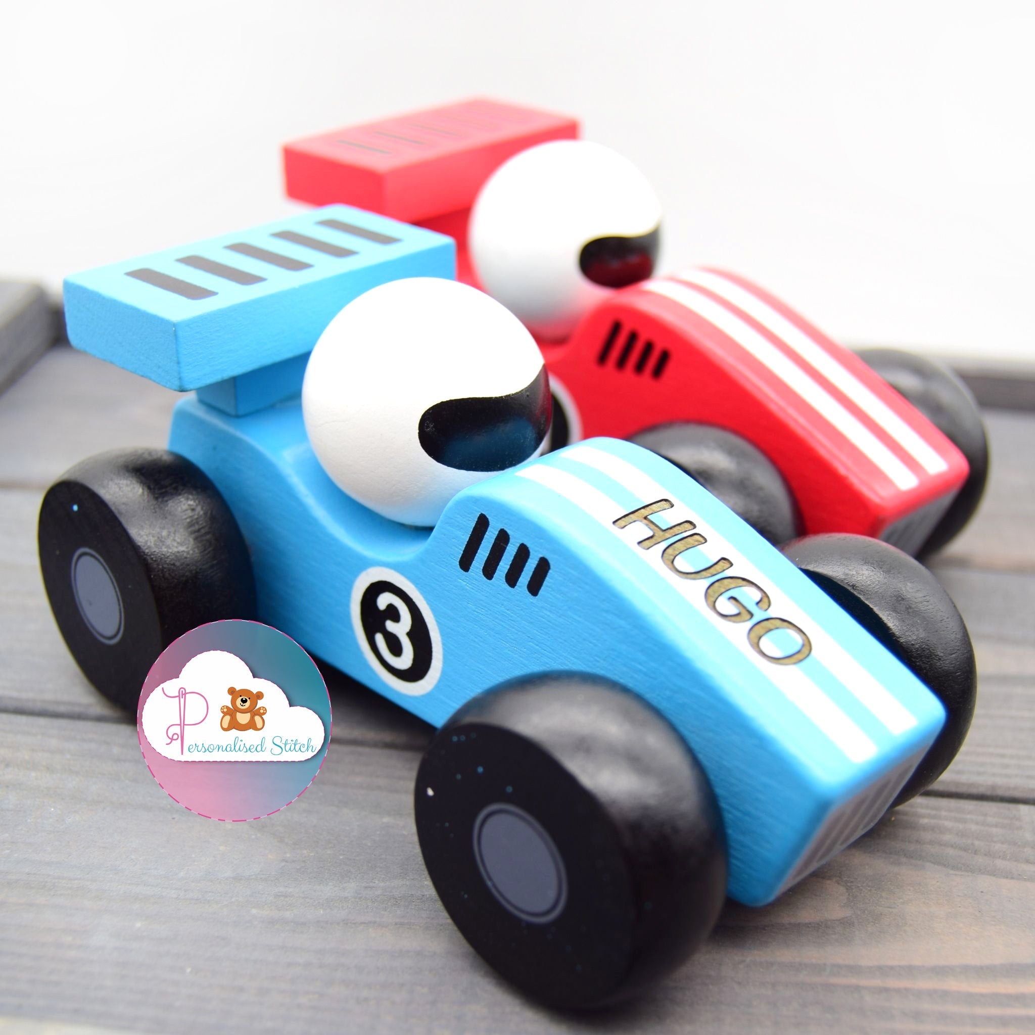 personalised traditional wooden toy car