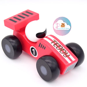 personalised wooden car toy engraved