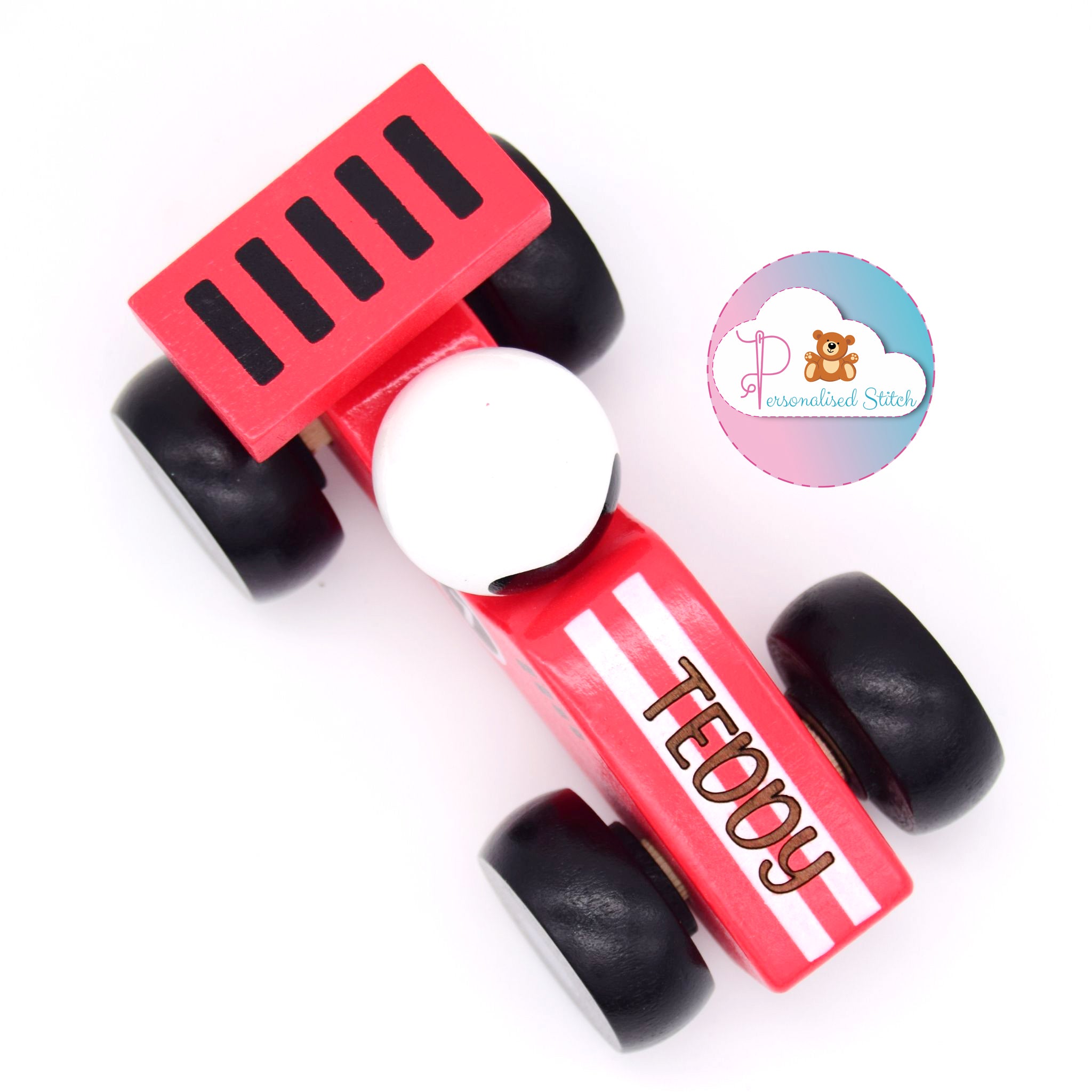 personalised wooden car toy engraved