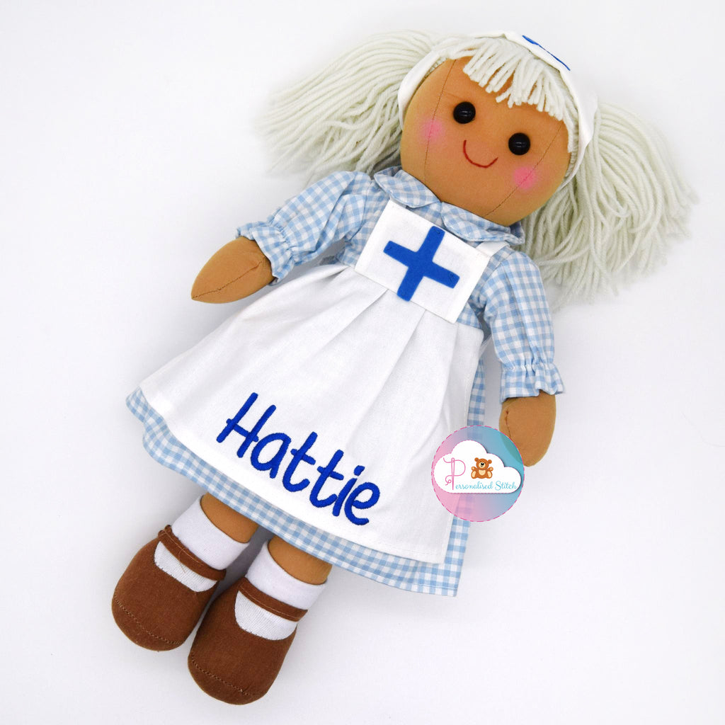 personalised rag doll nurse