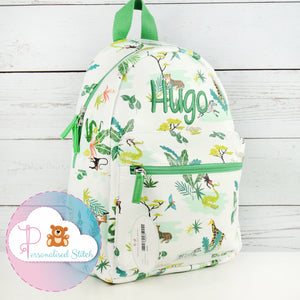 kids personalised backpack
