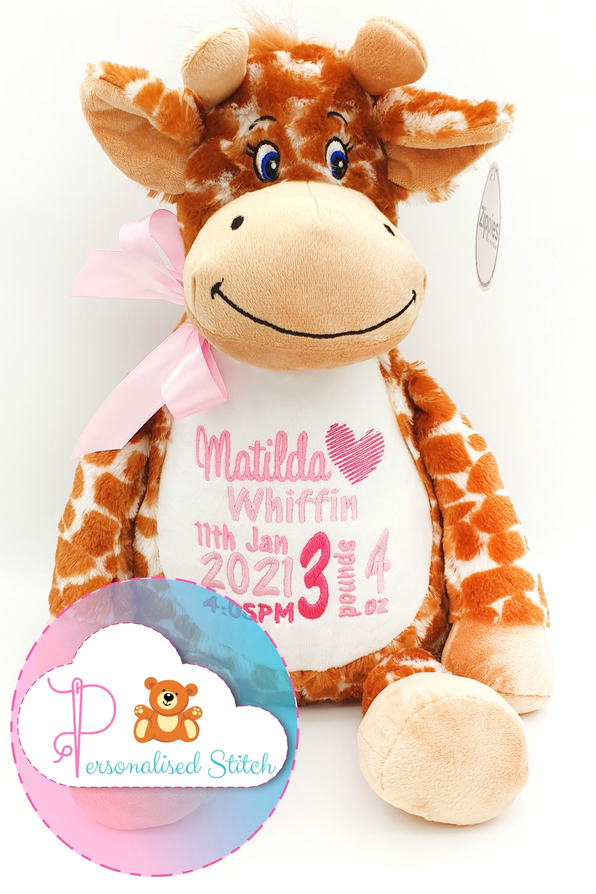 personalised embroidered teddy bear