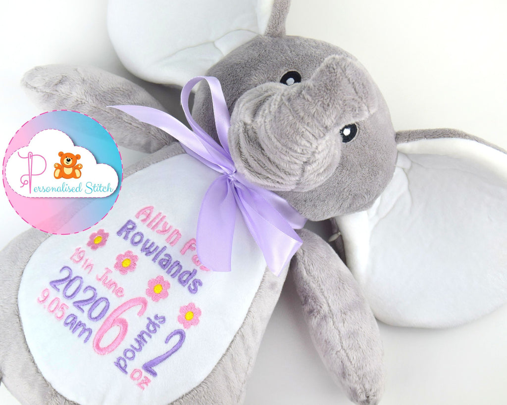 Personalised elephant teddy