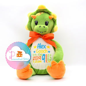 personalised soft toy dino